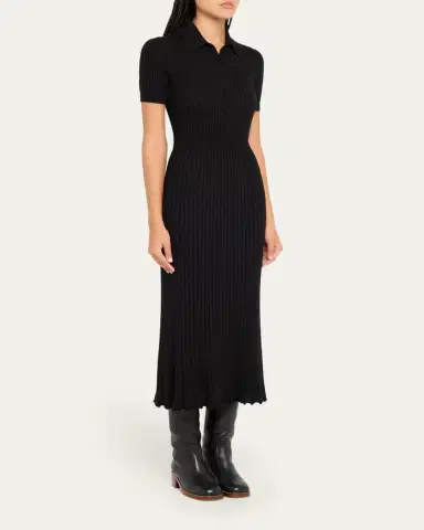 Gabriela Hearst Amor Polo Ribbed Cashmere Dress | Thumbnail 4 Gabriela Hearst Amor Polo Ribbed Cashmere Dress | Thumbnail 4