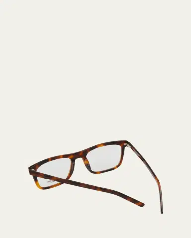 Saint Laurent Men's Acetate Rectangle Optical Frames | Thumbnail 3 Saint Laurent Men's Acetate Rectangle Optical Frames | Thumbnail 3
