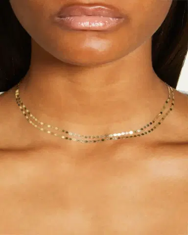 Lana 14K Gold Double Strand Petite Nude Choker | Thumbnail 2 Lana 14K Gold Double Strand Petite Nude Choker | Thumbnail 2