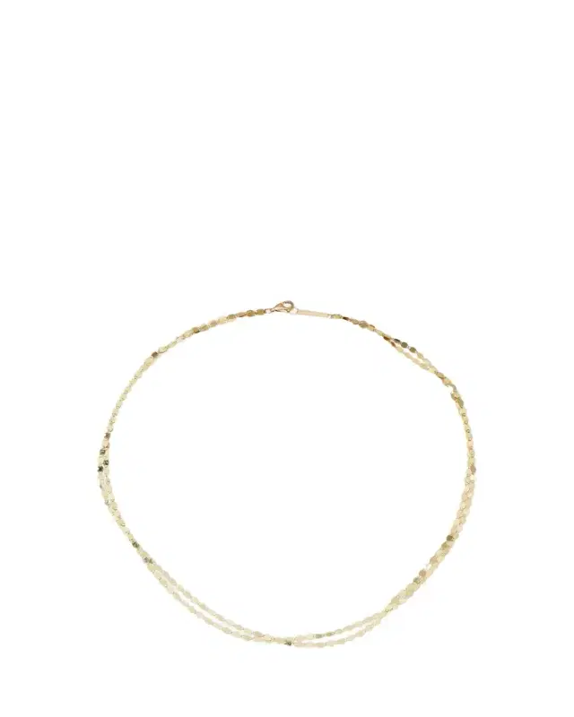14K Gold Double Strand Petite Nude Choker