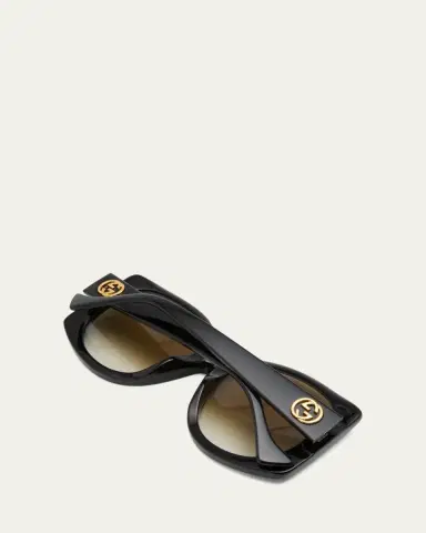 Gucci Raised Interlocking GG Acetate Butterfly Sunglasses | Thumbnail 3