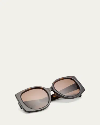 Gucci Raised Interlocking GG Acetate Butterfly Sunglasses | Thumbnail 10