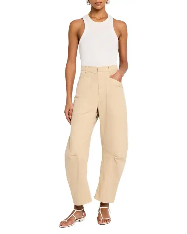 Shon Mid-Rise Cropped Pants