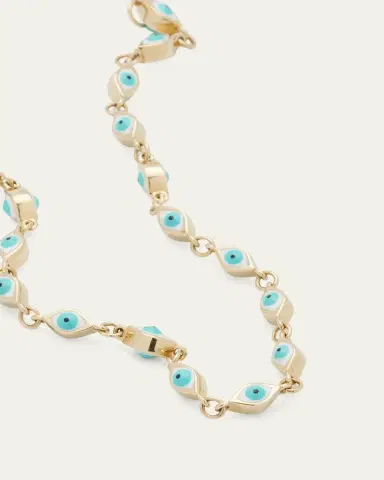 Sydney Evan Mini Enamel Evil Eye Eternity Bracelet | Thumbnail 3