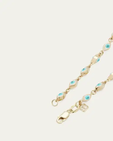 Sydney Evan Mini Enamel Evil Eye Eternity Bracelet | Thumbnail 4