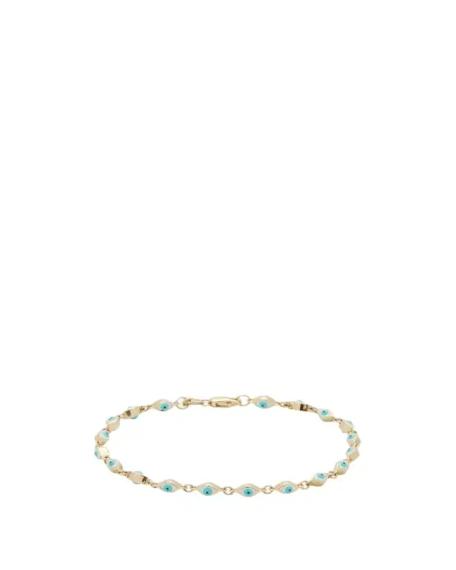 Sydney Evan Mini Enamel Evil Eye Eternity Bracelet