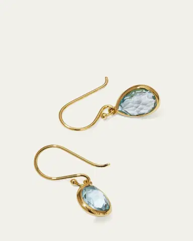 Ippolita Teeny Teardrop Earrings in 18K Gold | Thumbnail 4