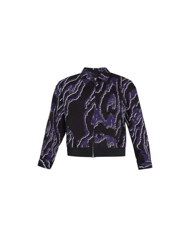 3.1 Phillip Lim Men's Wood Grain-Print Bomber Jacket