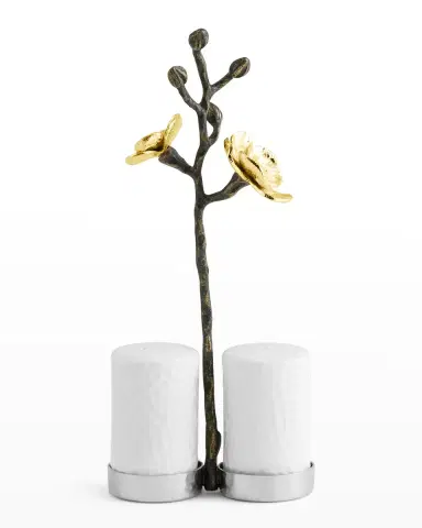 Michael Aram Gold Orchid Salt and Pepper Set | Thumbnail 2