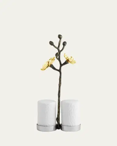 Michael Aram Gold Orchid Salt and Pepper Set | Thumbnail 4