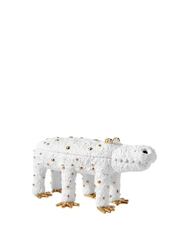 Limited Edition Haas Pedro the Croc Box, White