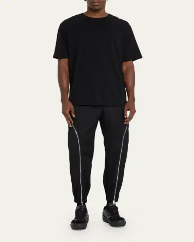 3.1 Phillip Lim Men's Curve-Zip Cargo Jogger Pants | Thumbnail 2