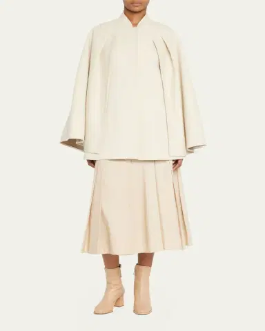 Max Mara Valdez Cotton Cape | Thumbnail 2