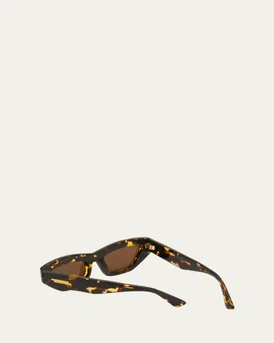 Bottega Veneta Raised Logo Acetate Cat-Eye Sunglasses | Thumbnail 3 Bottega Veneta Raised Logo Acetate Cat-Eye Sunglasses | Thumbnail 3
