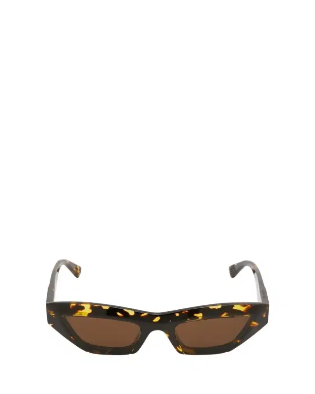 Raised Logo Acetate Cat-Eye Sunglasses