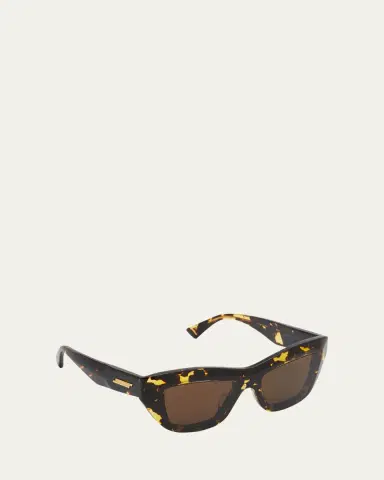 Bottega Veneta Raised Logo Acetate Cat-Eye Sunglasses | Thumbnail 2 Bottega Veneta Raised Logo Acetate Cat-Eye Sunglasses | Thumbnail 2