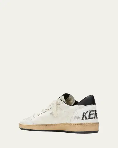 Golden Goose Men's Ball Star Distressed Leather Low-Top Sneakers | Thumbnail 4