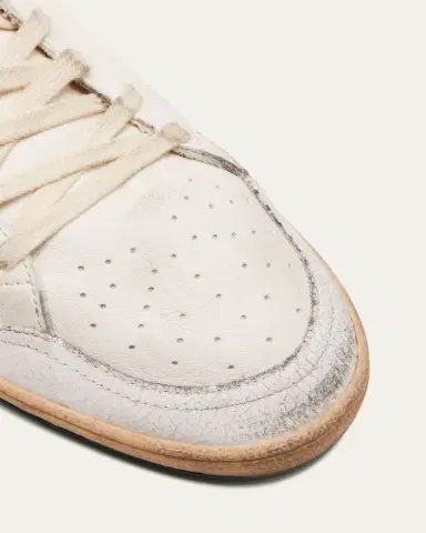 Golden Goose Men's Ball Star Distressed Leather Low-Top Sneakers | Thumbnail 5