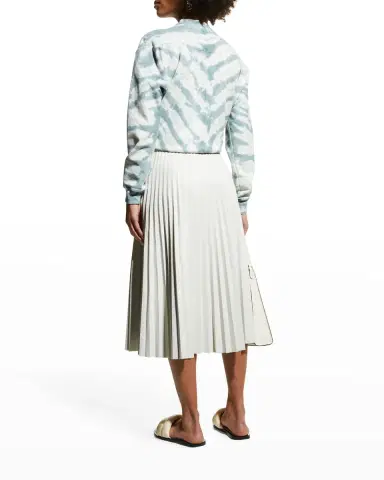Proenza Schouler White Label Pleated Vegan Leather Midi Skirt | Thumbnail 18