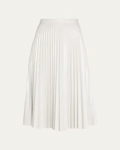 Proenza Schouler White Label Pleated Vegan Leather Midi Skirt | Thumbnail 7