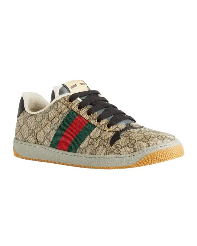 Men's Screener GG Canvas Low-Top Sneakers