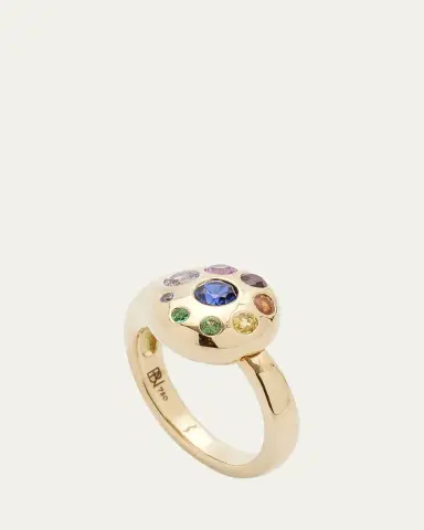 Brent Neale 18k Yellow Gold Rainbow Petal Ring | Thumbnail 4