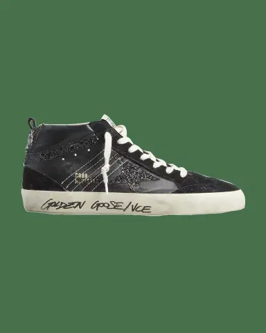 Golden Goose Mid Star Glitter Wing-Tip Sneakers | Thumbnail 2 Golden Goose Mid Star Glitter Wing-Tip Sneakers | Thumbnail 2