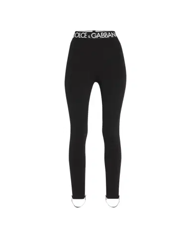 Dolce & Gabbana Branded Elastic High-Waist Leggings w/ Detachable Stirrups | Thumbnail 1 Dolce & Gabbana Branded Elastic High-Waist Leggings w/ Detachable Stirrups | Thumbnail 1