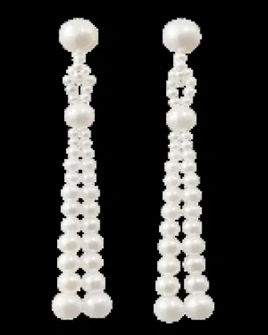 Sophie Bille Brahe Opera Freshwater Pearl Tassel Earrings | Thumbnail 2