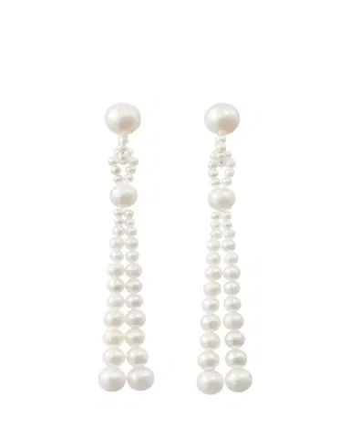 Sophie Bille Brahe Opera Freshwater Pearl Tassel Earrings | Thumbnail 1