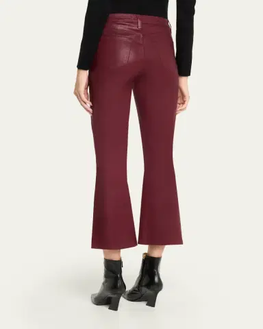 L'Agence Kendra High-Rise Coated Crop Flare Jeans | Thumbnail 6 L'Agence Kendra High-Rise Coated Crop Flare Jeans | Thumbnail 6