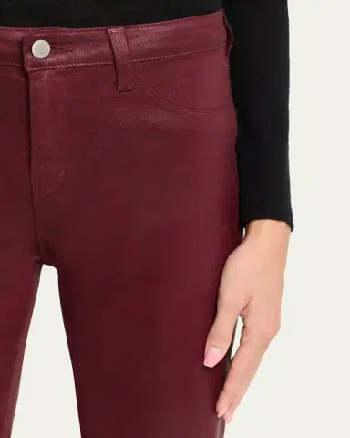 L'Agence Kendra High-Rise Coated Crop Flare Jeans | Thumbnail 7 L'Agence Kendra High-Rise Coated Crop Flare Jeans | Thumbnail 7