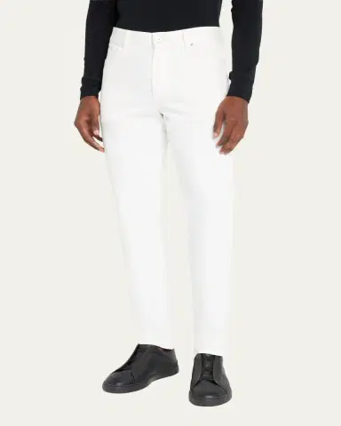 Zegna Men's Cotton 5-Pocket Pants | Thumbnail 4