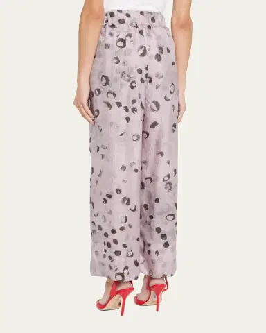 Giorgio Armani Printed Silk Wide-Leg Pants | Thumbnail 3 Giorgio Armani Printed Silk Wide-Leg Pants | Thumbnail 3
