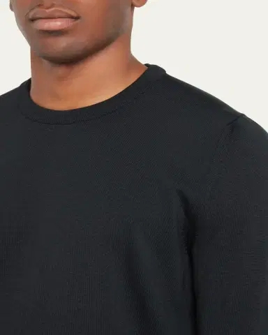 Kiton Men's Wool Crewneck Sweater | Thumbnail 5