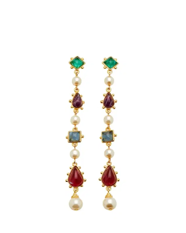 Ben-Amun Byzantine Linear Earrings