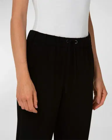Akris punto Mike Split-Hem Crepe Pull-On Pants | Thumbnail 4