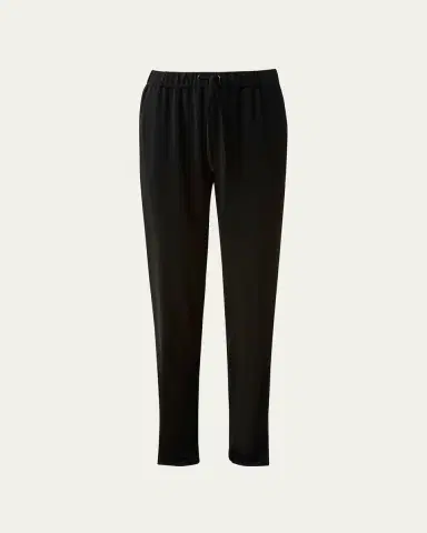 Akris punto Mike Split-Hem Crepe Pull-On Pants | Thumbnail 5