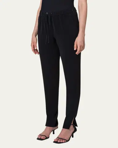 Akris punto Mike Split-Hem Crepe Pull-On Pants | Thumbnail 8