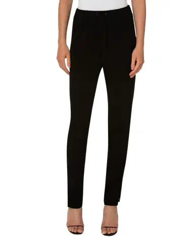 Akris punto Mike Split-Hem Crepe Pull-On Pants | Thumbnail 1