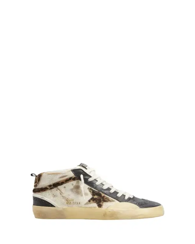 Mid Star Rustic Leather Sneakers