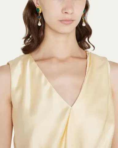 ben-amun Multi Stone Clip-On Earrings | Thumbnail 2
