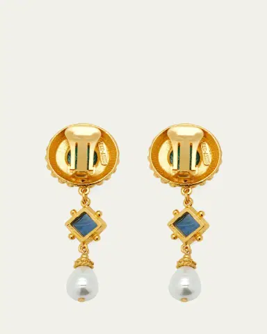 ben-amun Multi Stone Clip-On Earrings | Thumbnail 4