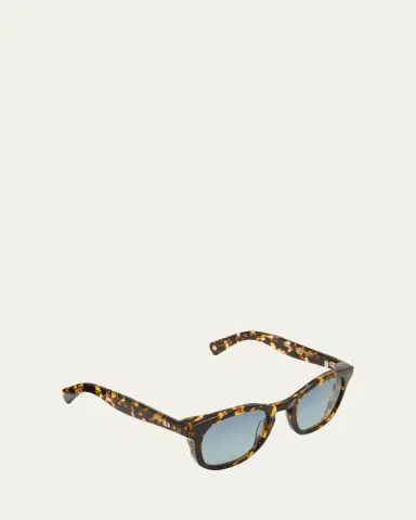 Garrett Leight Men's Kinny x Sun Keyhole Bridge Square Sunglasses | Thumbnail 2 Garrett Leight Men's Kinny x Sun Keyhole Bridge Square Sunglasses | Thumbnail 2