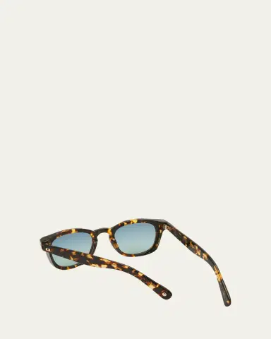 Garrett Leight Men's Kinny x Sun Keyhole Bridge Square Sunglasses | Thumbnail 3 Garrett Leight Men's Kinny x Sun Keyhole Bridge Square Sunglasses | Thumbnail 3
