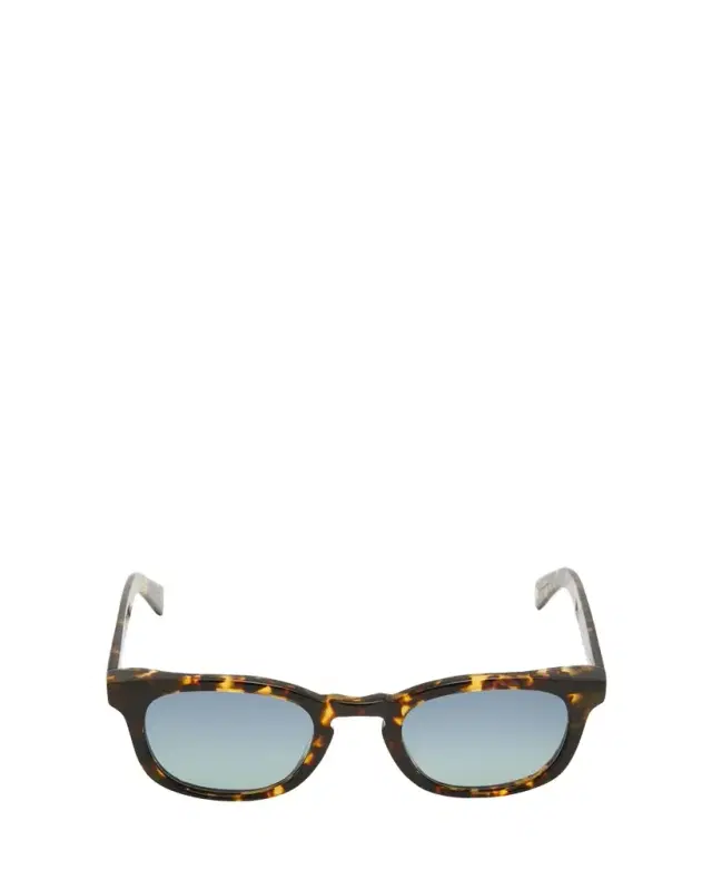 Garrett Leight Men's Kinny x Sun Keyhole Bridge Square Sunglasses