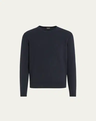 ZEGNA Men's Cashmere Crewneck Sweater | Thumbnail 4