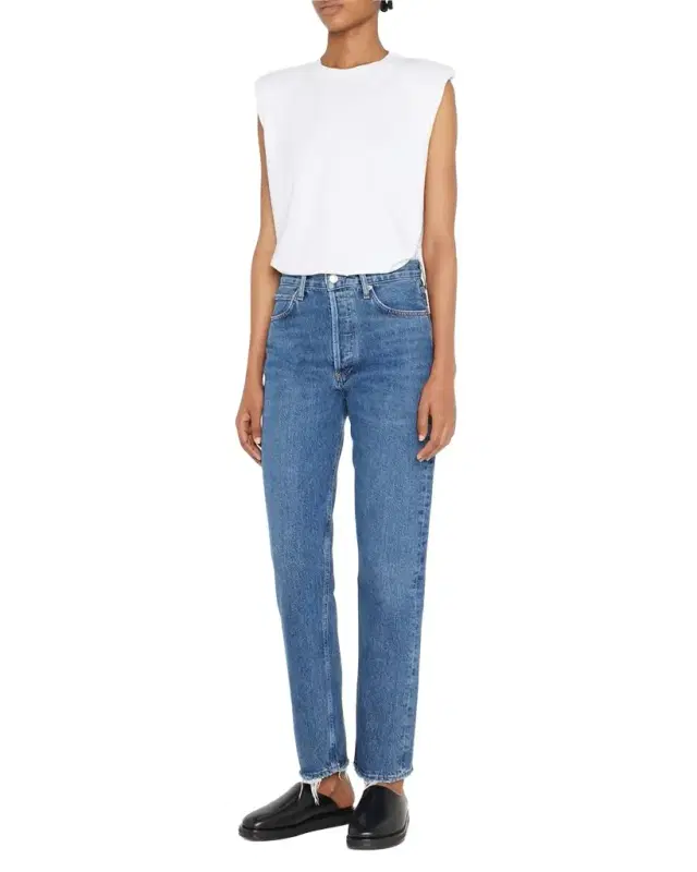 90s Pinch Waist Vintage Straight-Leg Jeans