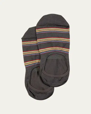 Paul Smith Men's Multiblock No-Show Socks w/ Heel Grips | Thumbnail 2