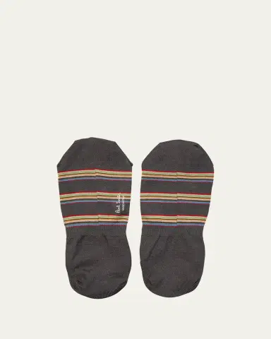 Paul Smith Men's Multiblock No-Show Socks w/ Heel Grips | Thumbnail 4